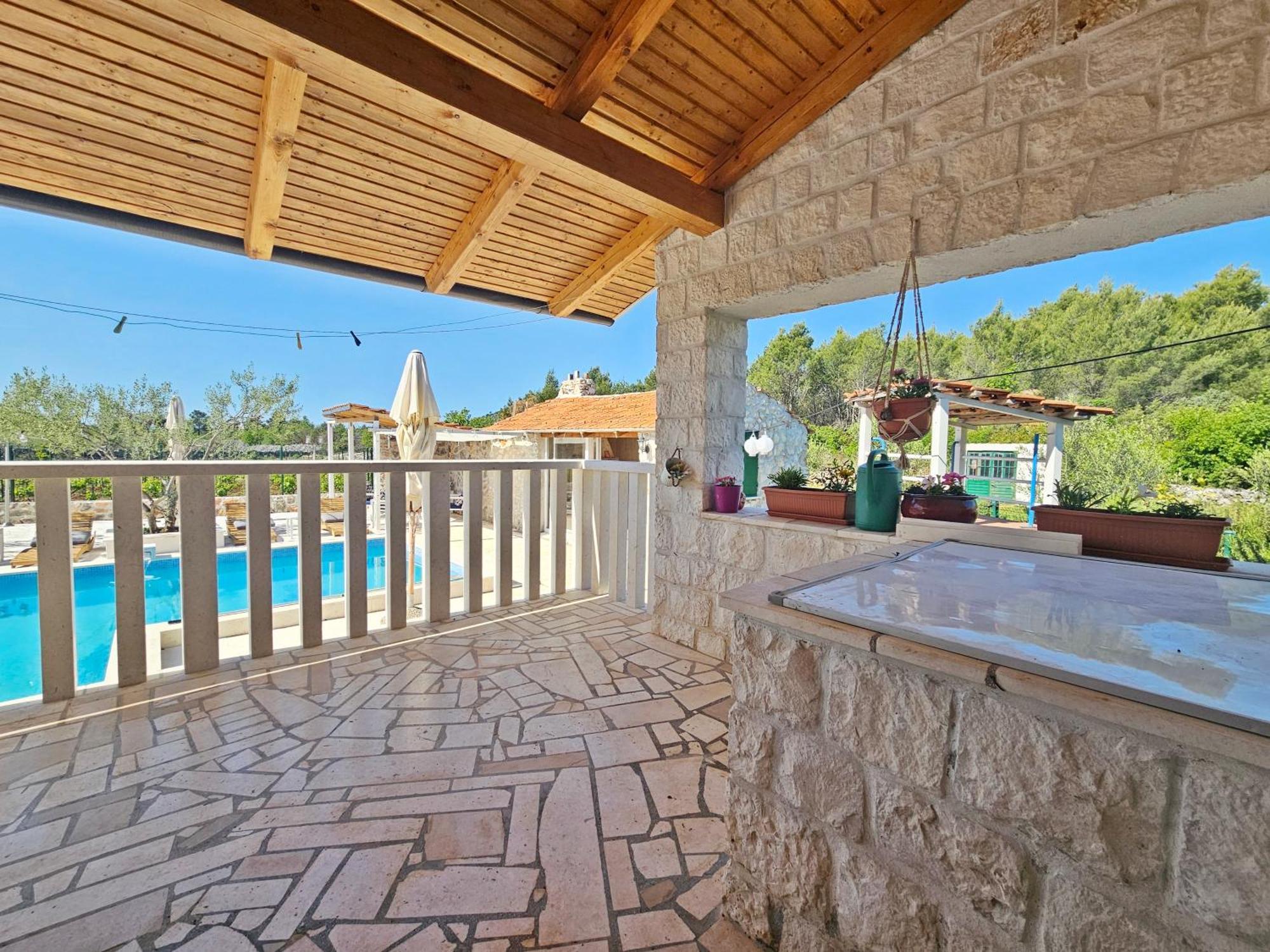 Flamingo - House With Private Pool Villa Gornji Seget Bagian luar foto